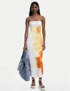 Desigual Лятна рокля Amberes 25SWVK49 Екрю Slim Fit