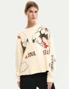 Desigual Суитшърт Muak Mickey 26SWSK17 Relaxed Fit