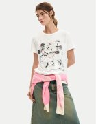 Desigual Тишърт Core Mickey 26SWTK42 Regular Fit