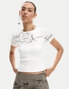 Desigual Тишърт Helsinki 26SWTK10 Slim Fit