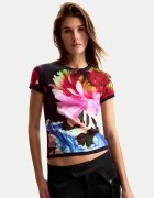 Desigual Тишърт Multiflowers Lacroix 26SWTK49 Regular Fit