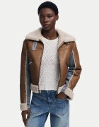 Desigual Яке от имитация на кожа Double 25WWEW39 Regular Fit