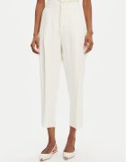 Elisabetta Franchi Текстилни панталони PA-094-52E2-V450 Екрю Regular Fit