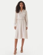 Fracomina Ежедневна рокля FY26SD2025W41101 Екрю Regular Fit