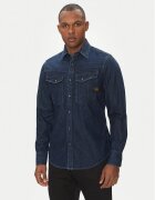 G-Star Raw дънкова риза Dakota D23616-D252 Тъмносин Slim Fit