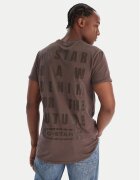 G-Star Raw Тишърт Text Back D25971-2653 Син Relaxed Fit