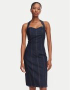 Guess Дънкова рокля W6YK07 D1346 Slim Fit