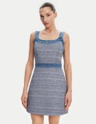 Guess Ежедневна рокля W5GK77 WH610 Екрю Slim Fit