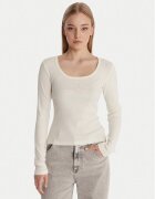 Guess Jeans Блуза W6RP24 KA0H1 Екрю Slim Fit