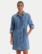 Guess Jeans Дънкова рокля W6RK26 D5M81 Regular Fit