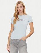 Guess Jeans Тишърт W4YI03 J1314 Светлосиньо Slim Fit