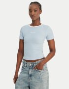 Guess Jeans Тишърт W6GPA9 KF641 Светлосиньо Slim Fit