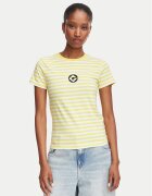 Guess Jeans Тишърт W6YI60 K6413 Жълт Regular Fit