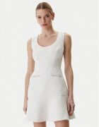 Guess Коктейлна рокля W6RK28 WJ632 Екрю Regular Fit