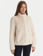 Guess Кожено палто W5BL64 W3920 Екрю Regular Fit