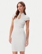 Guess Плетена рокля W5GK46 Z3L10 Екрю Slim Fit