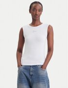 Guess топ W6YP1 7K3881 Бял Slim Fit