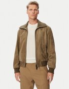 HUGO Кожено яке 50567441 Regular Fit