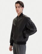 HUGO Кожено яке Lude 50553111 Regular Fit