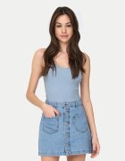 JDY топ Nanna 15180497 Светлосиньо Slim Fit