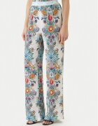 Just Cavalli Текстилни панталони 80PAA120 NS837 Светлосиньо Wide Leg