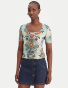 Just Cavalli Тишърт 80PAHE02 CJ112 Slim Fit
