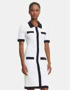 Karl Lagerfeld Плетена рокля A3W13036 Екрю Slim Fit