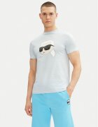 Karl Lagerfeld Тишърт 755073 552251 Светлосиньо Regular Fit