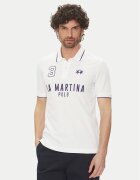 La Martina Тениска с яка и копчета Yeshayahu MAP320 PK001 Regular Fit