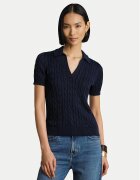 Lauren Ralph Lauren Тениска с яка и копчета Cable 200P14041004 Regular Fit