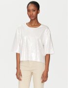 Marella Тишърт Gardone 2513971024 Екрю Boxy Fit