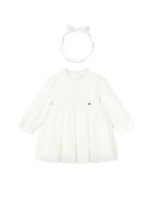 Mayoral Елегантна рокля 2902 Екрю Regular Fit