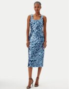 MICHAEL Michael Kors Коктейлна рокля MS5830EHHS Светлосиньо Slim Fit