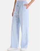 Nautica Текстилни панталони W126-NALTR-1020-23X Светлосиньо Wide Leg