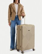 NINE WEST Голям куфар CEO-NW-L-002-09 GOLD