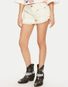 ONE TEASPOON Дънкови шорти Retro Dukes 26801 Екрю Regular Fit