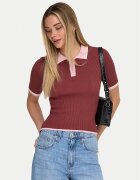 Only Тениска с яка и копчета Meddi 15363165 Slim Fit