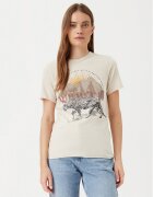 Only Тишърт Lucy 15307412 Екрю Regular Fit