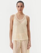 Pinko топ Waiting canottiera rete Бежов Slim Fit