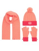 Roxy Комплект шапка шал и ръкавици RX-KF-001-AW24 Оранжев