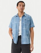 RVCA Риза Frame Chambray AVYWT00507 Светлосиньо Regular Fit