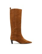 Tommy Hilfiger Ботуши Kitten Heel Suede High Boot FW0FW09655