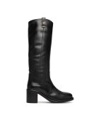 Tommy Hilfiger Ботуши Riding Lthr Long Boot Block Heel FW0FW08777
