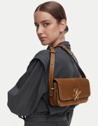 Tommy Hilfiger Дамска чанта Script Leather Crossover Suede AW0AW19326