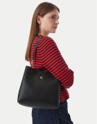 Tommy Hilfiger Дамска чанта Th Icon Shoulder Bag Mono AW0AW19000