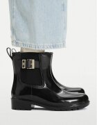 Tommy Hilfiger Гумени ботуши Th Buckle Glossy Ankle Rain Boot FW0FW09543