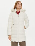 Tommy Hilfiger Пухено яке WW0WW43122 Екрю Regular Fit