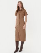 Tommy Hilfiger Рокля тип риза Gold Button WW0WW44617 Regular Fit