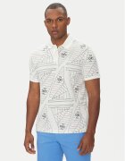 Tommy Hilfiger Тениска с яка и копчета Sailing MW0MW39309 Екрю Regular Fit