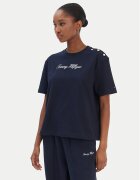 Tommy Hilfiger Тишърт Script WW0WW47819 Екрю Regular Fit